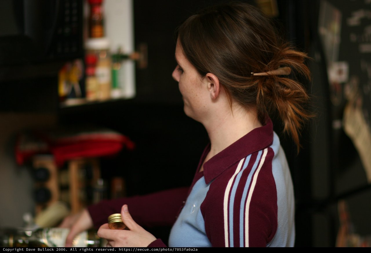 Woman in Kitchen Holding a Jar, 2006