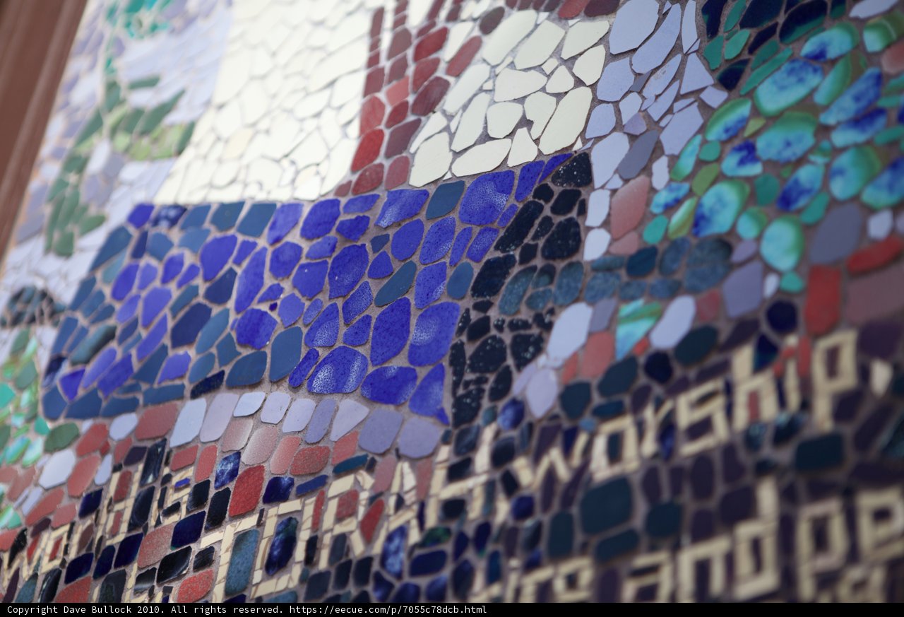 Tile Mosaic of a Man and Woman