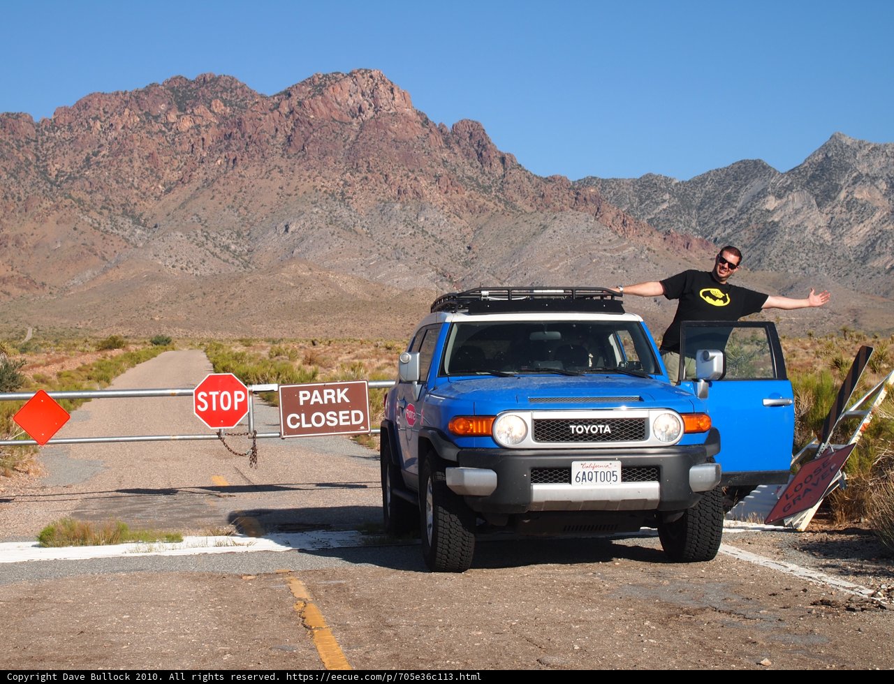 Man and Blue Truck