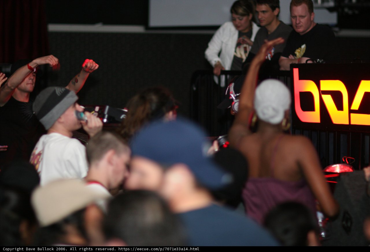 Black shirted man enjoys first Bassrush Function