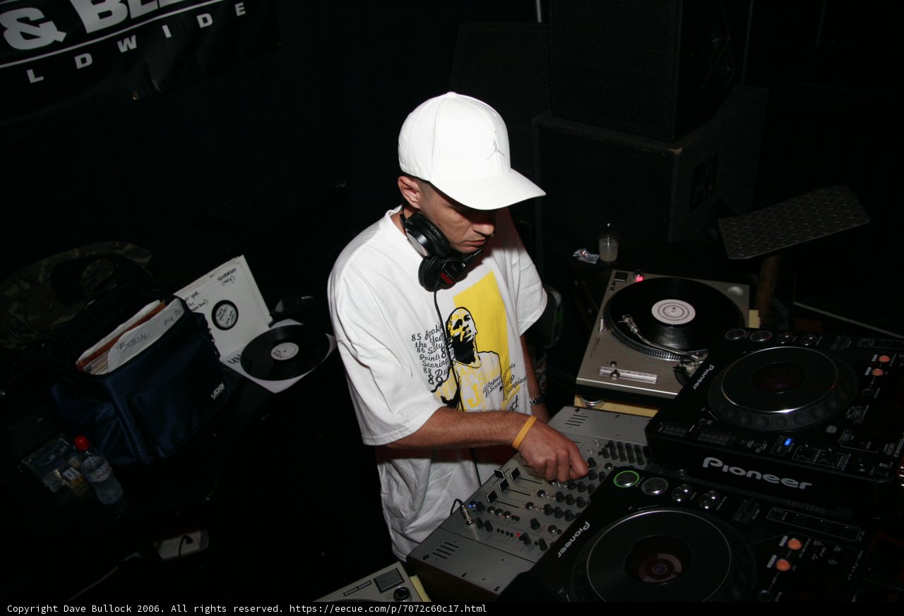 DJ S Spins the Night Away in His White Hat