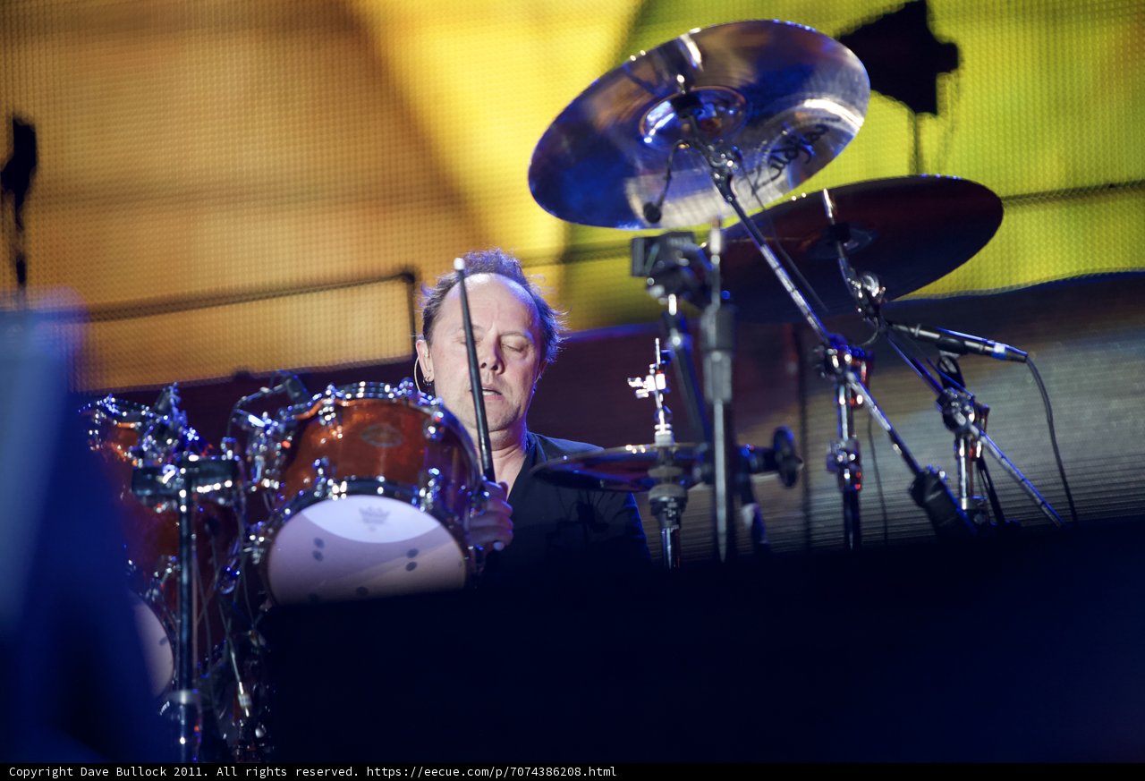 Lars Ulrich Rocks the Drums at Big Four Festival