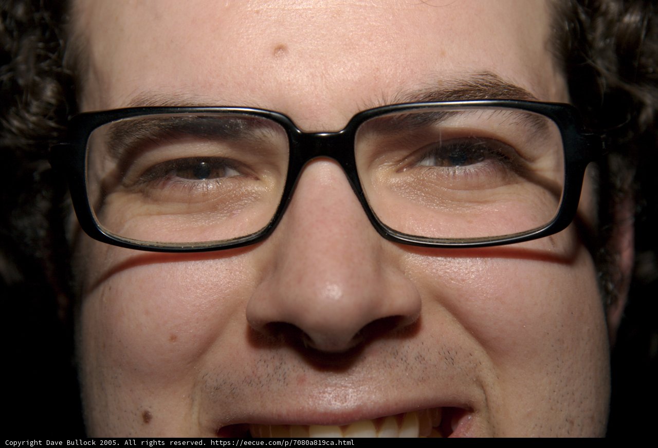 A Happy Man With Glasses