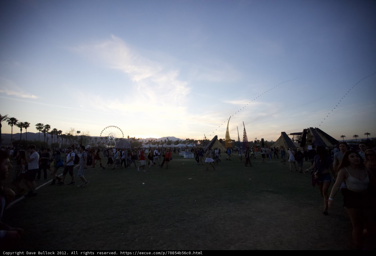 Sunset Crowd at Coachella 2012
