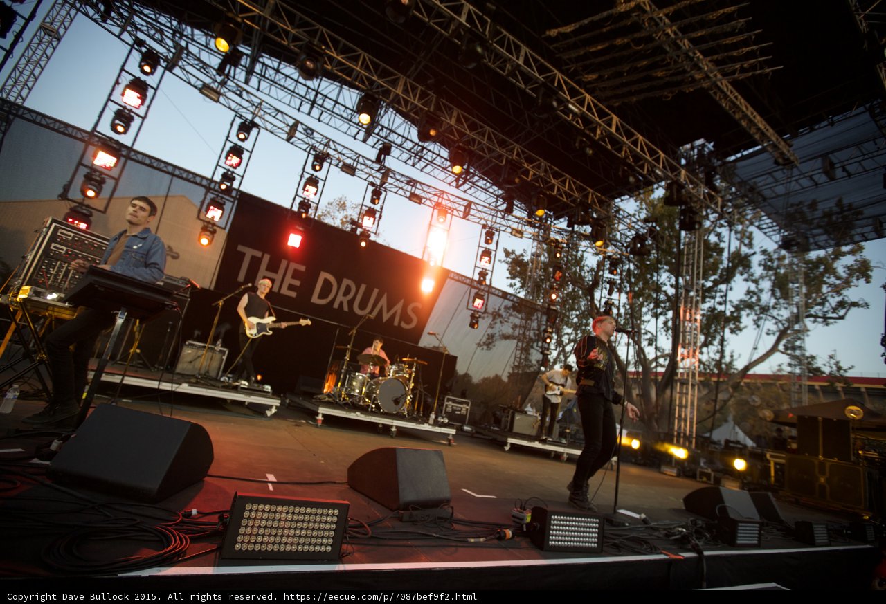 The Drums Rocking Stage