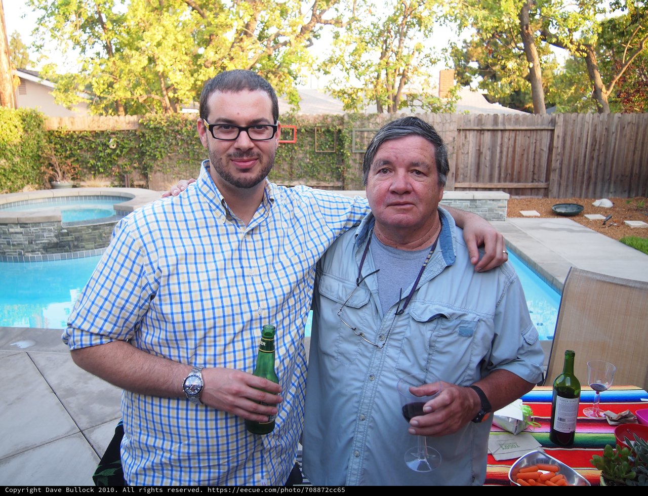 Friends Celebrating at a Backyard Pool Party