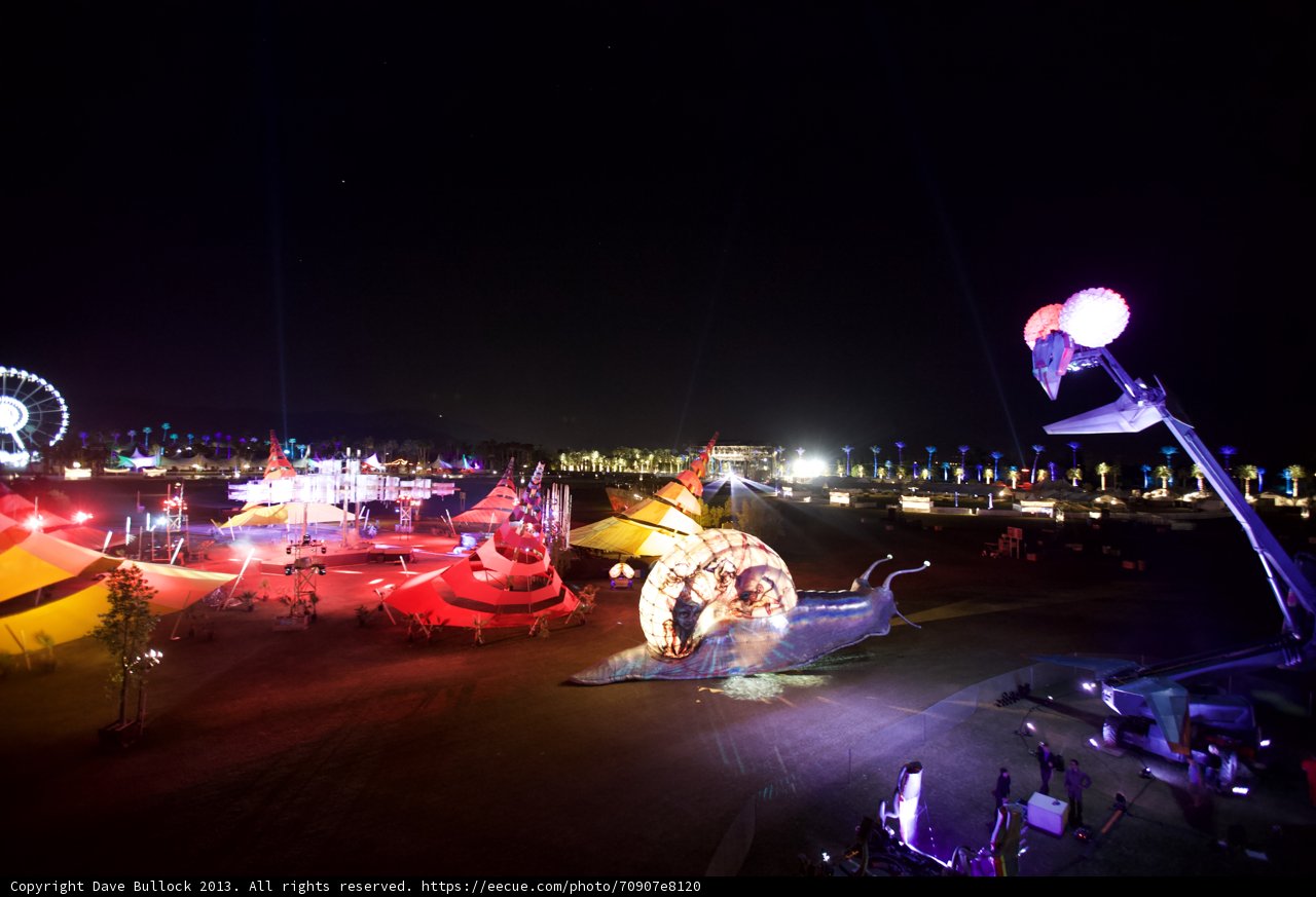 Nighttime Carnival Lights Up the Urban Sky