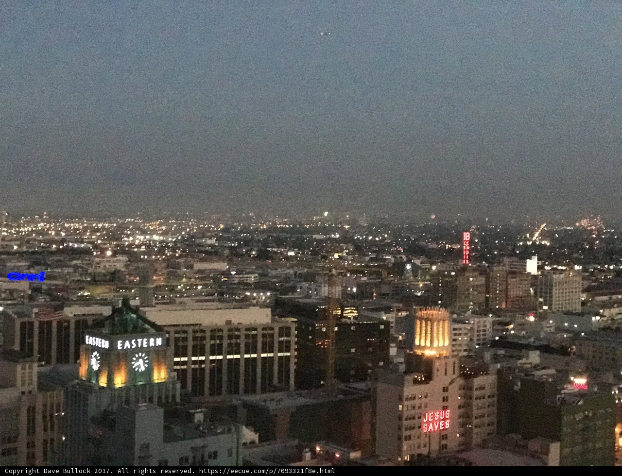 City Nights from the Hollywood Hills
