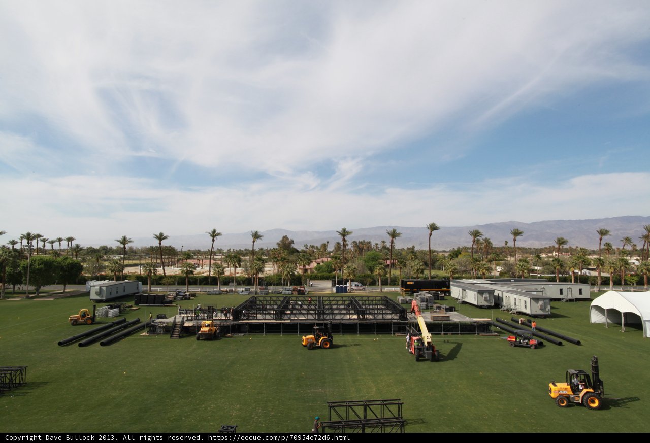 Stage Set in the Vast Green Field