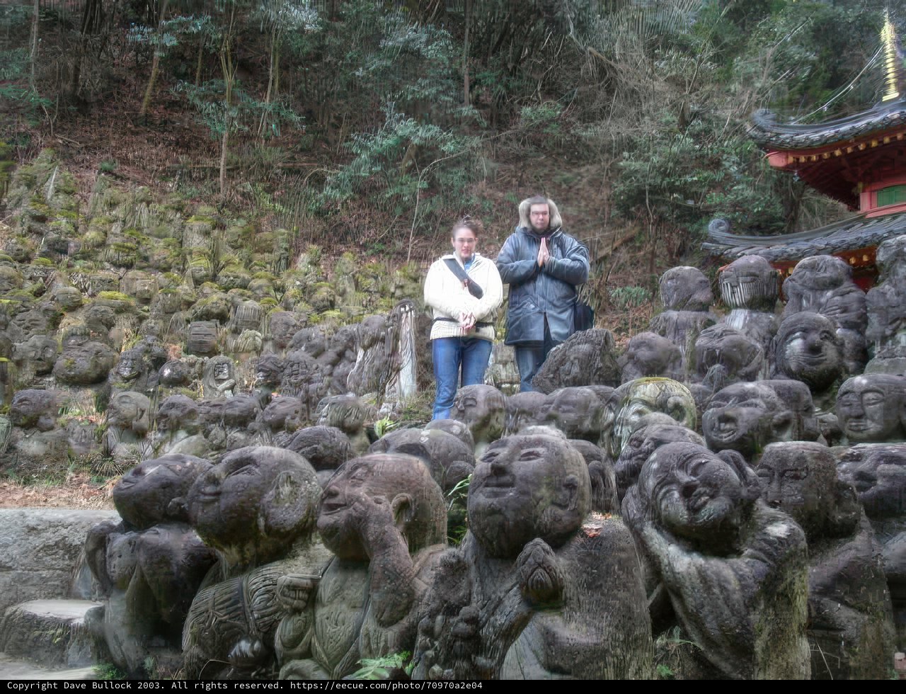 Exploring the Stone Statues at Kyoto Temple