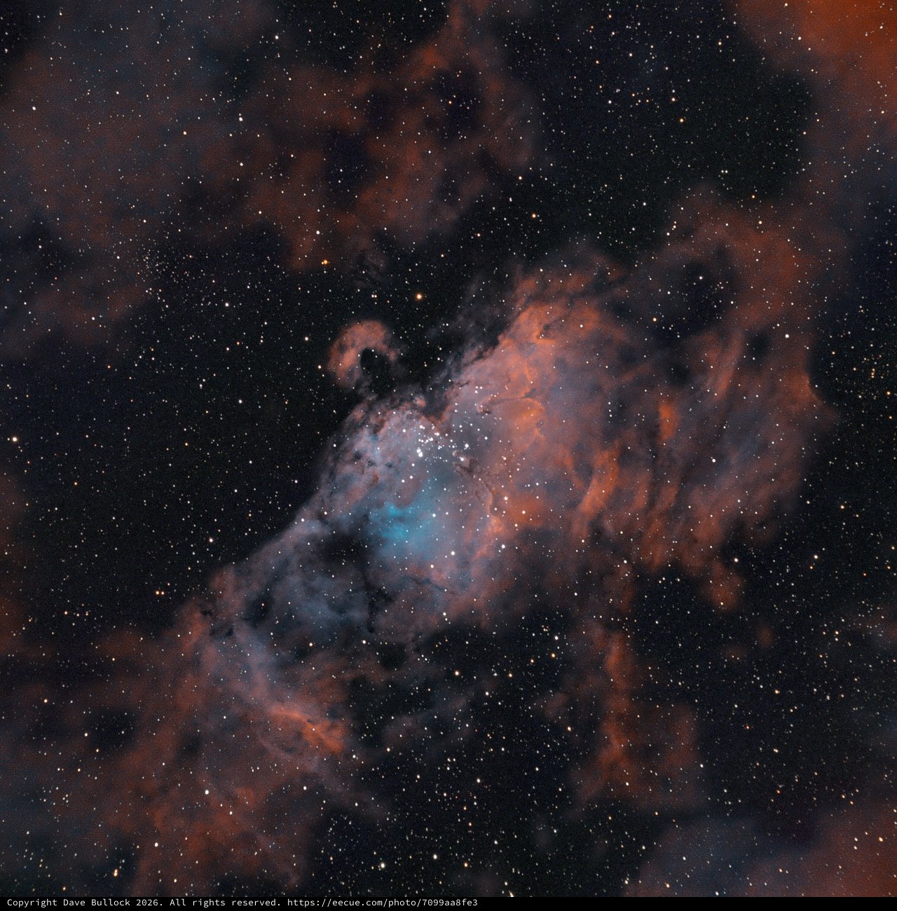 M16 Eagle Nebula in SHO Narrowband Palette
