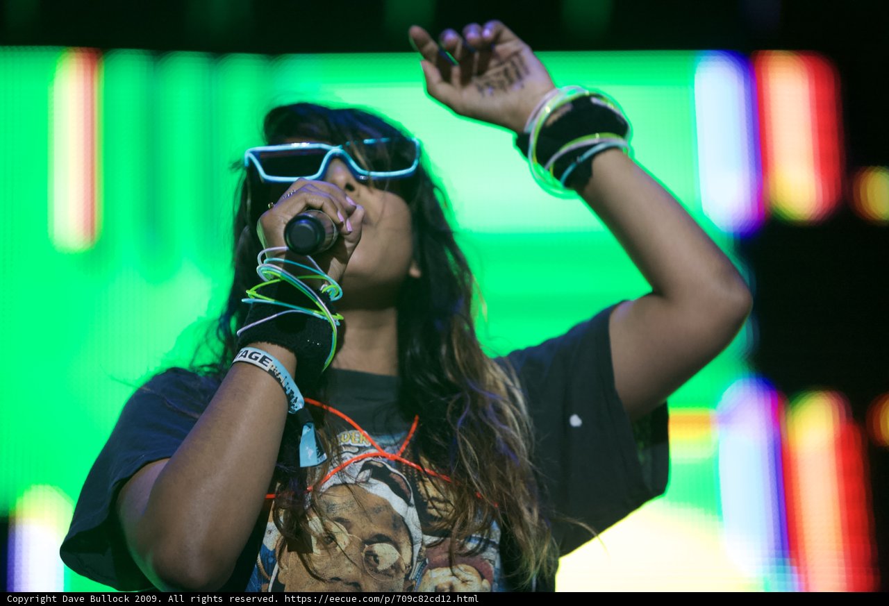 Coachella Entertainer Rocks the Mic in Shades