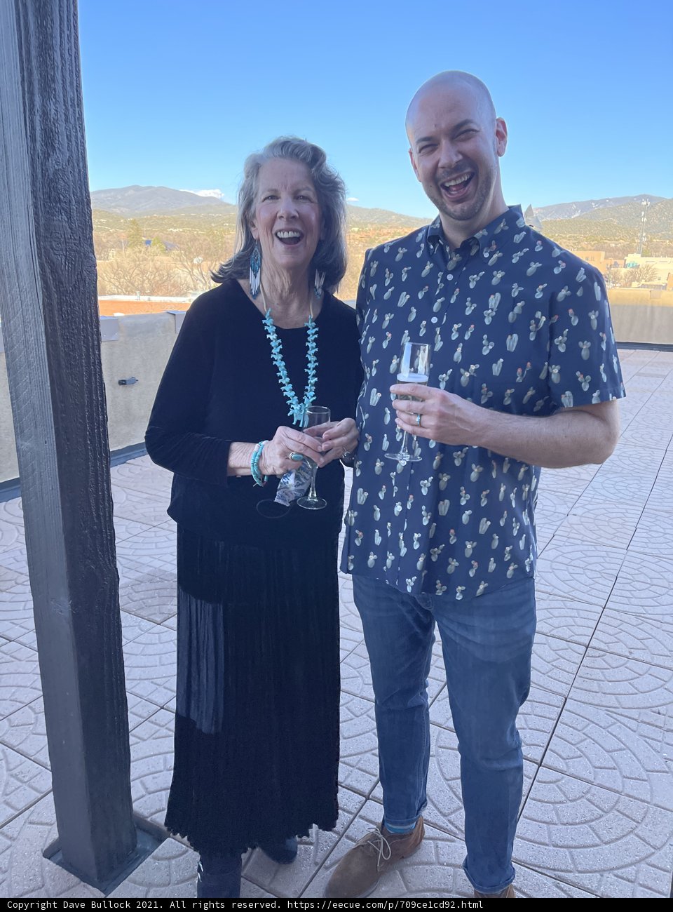 A Happy Couple enjoying the Beautiful Scenery of Santa Fe