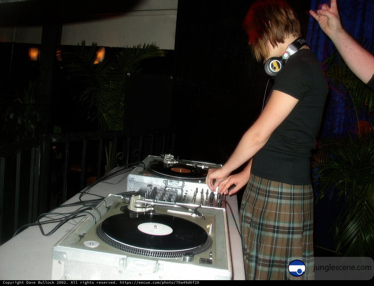 DJ Set in Tartan Skirt