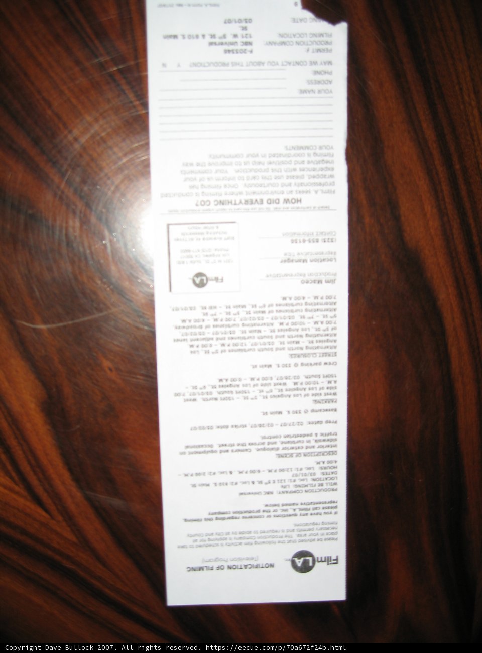 Document in black and white