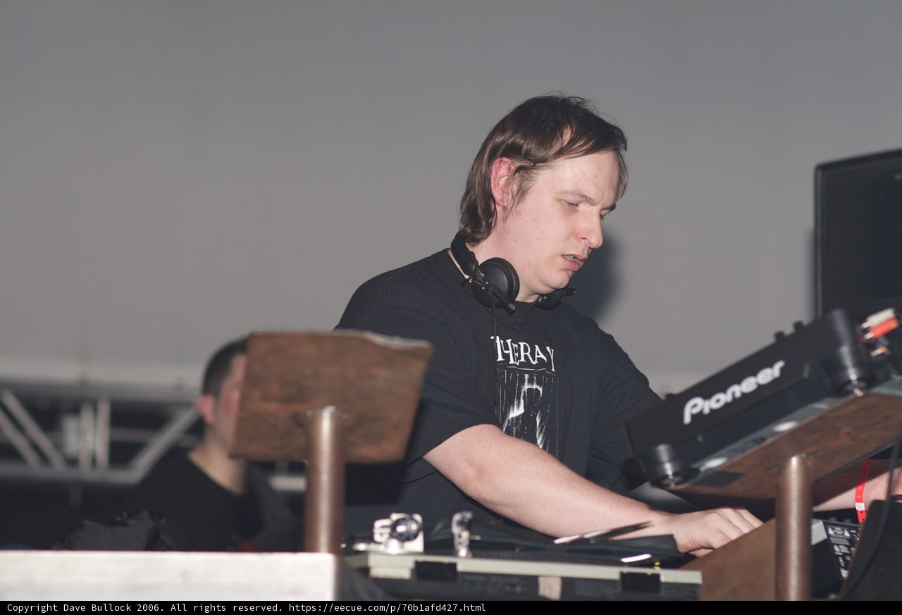 Black-Shirted DJ Drops Fresh Beats