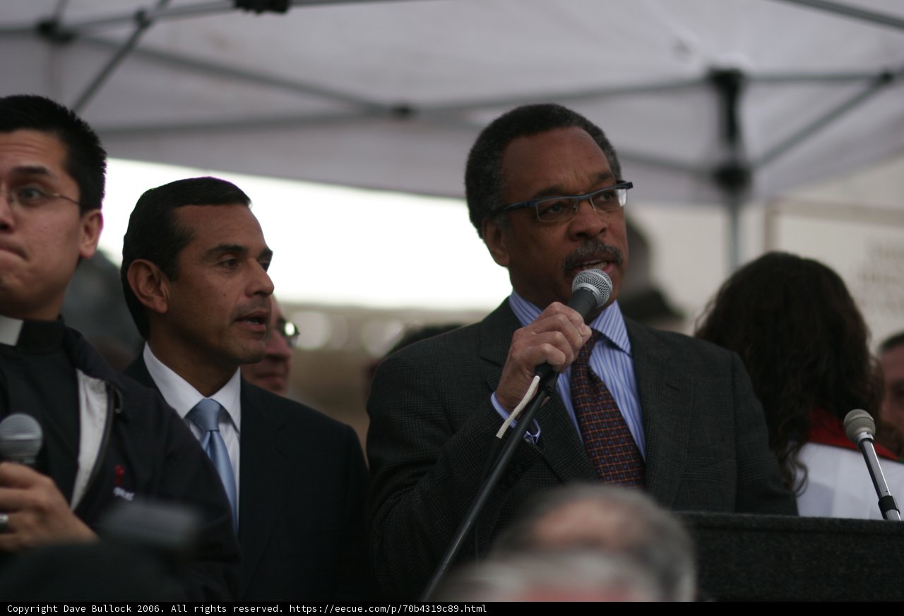 Antonio Villaraigosa Speaking at Press Conference