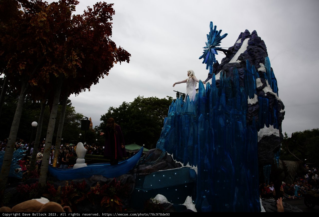 Enchanted Ice Princess Float at Disneyland