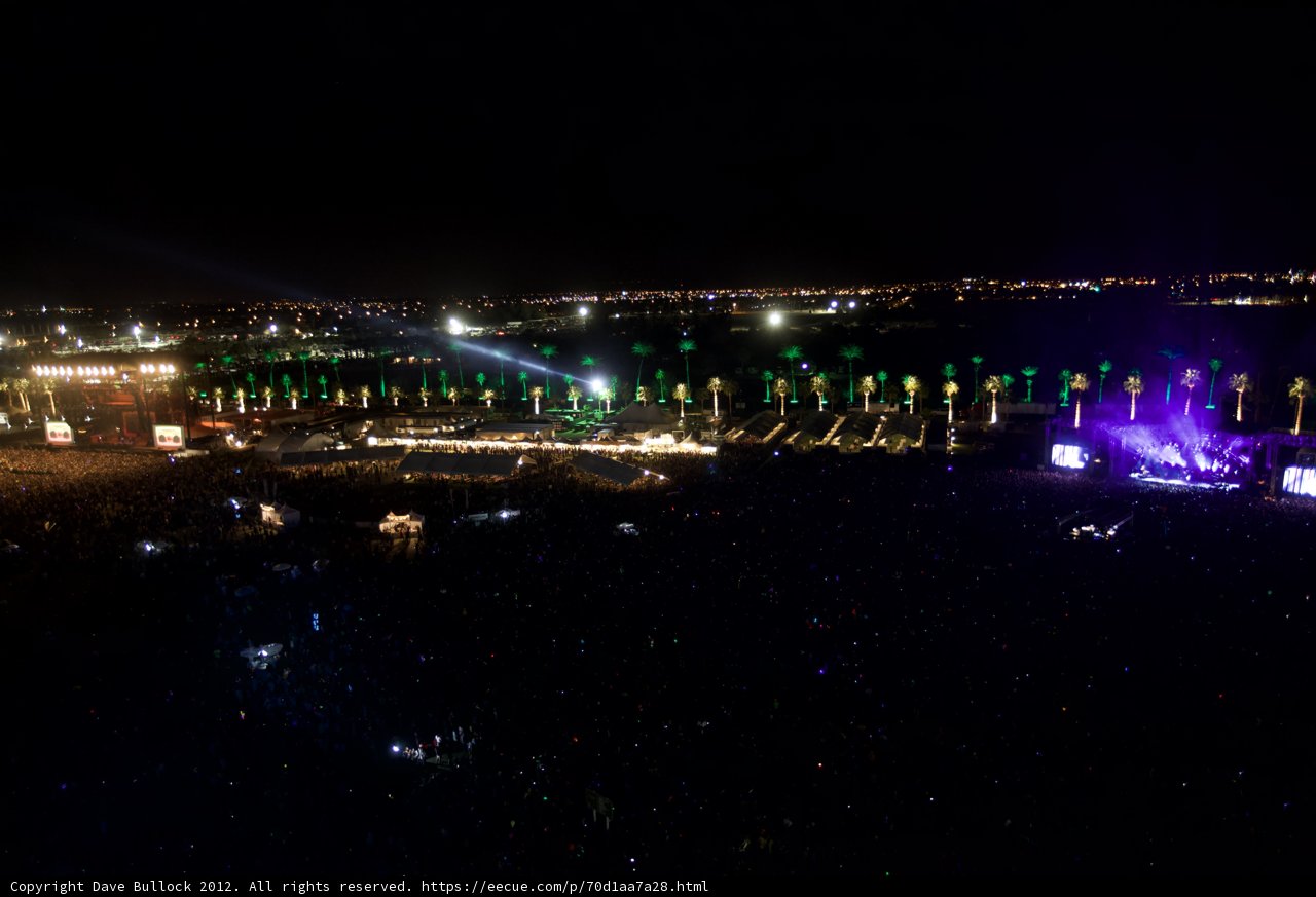 Lights and Crowds at Coachella