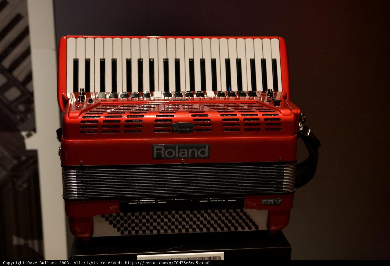 The Red Accordion at the Museum