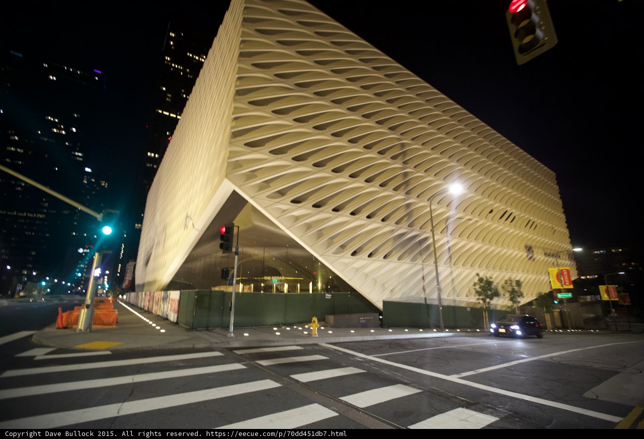 The Broad Museum Wide Night View