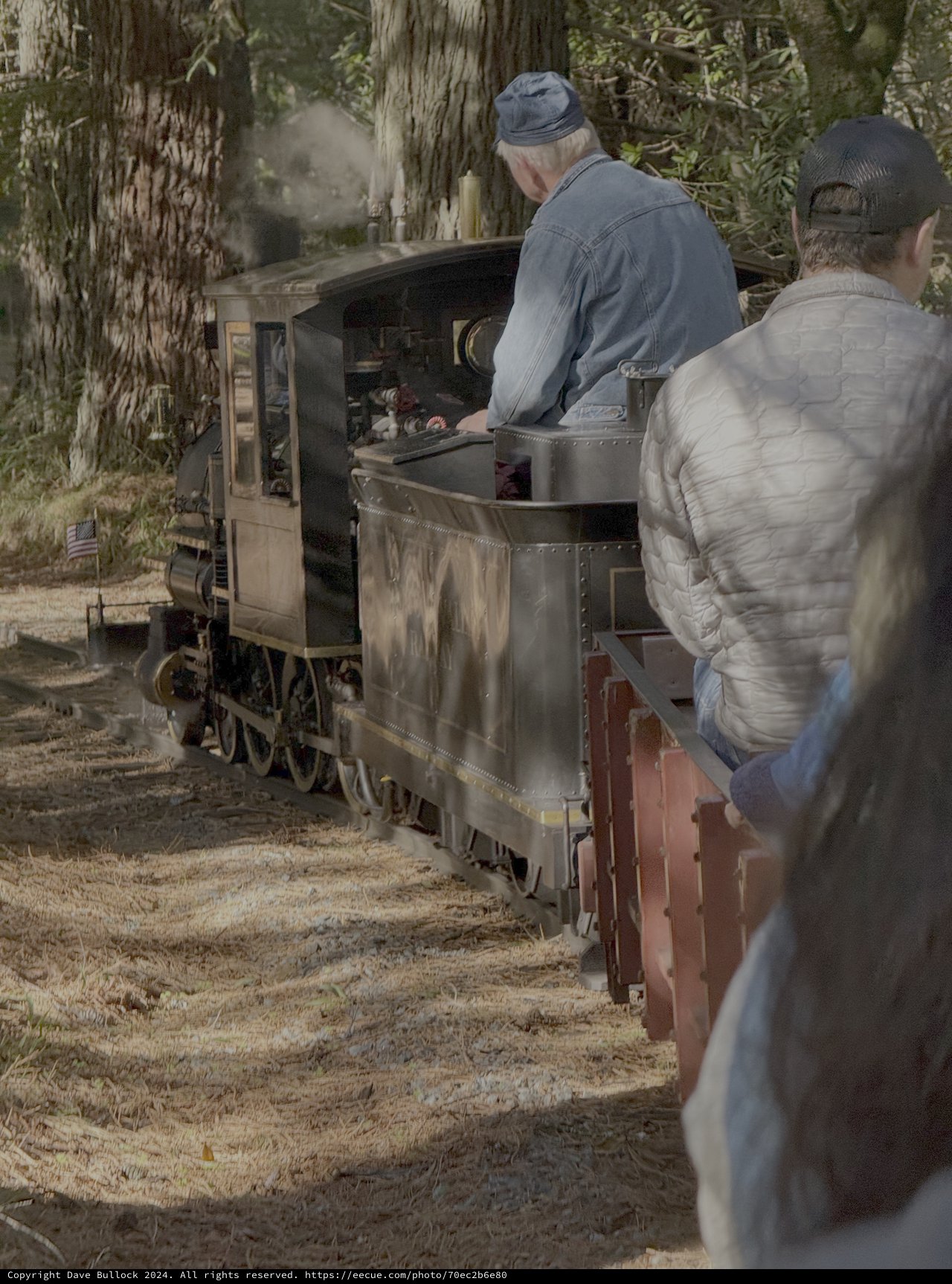 Vintage Steam Locomotive Engineers at Work