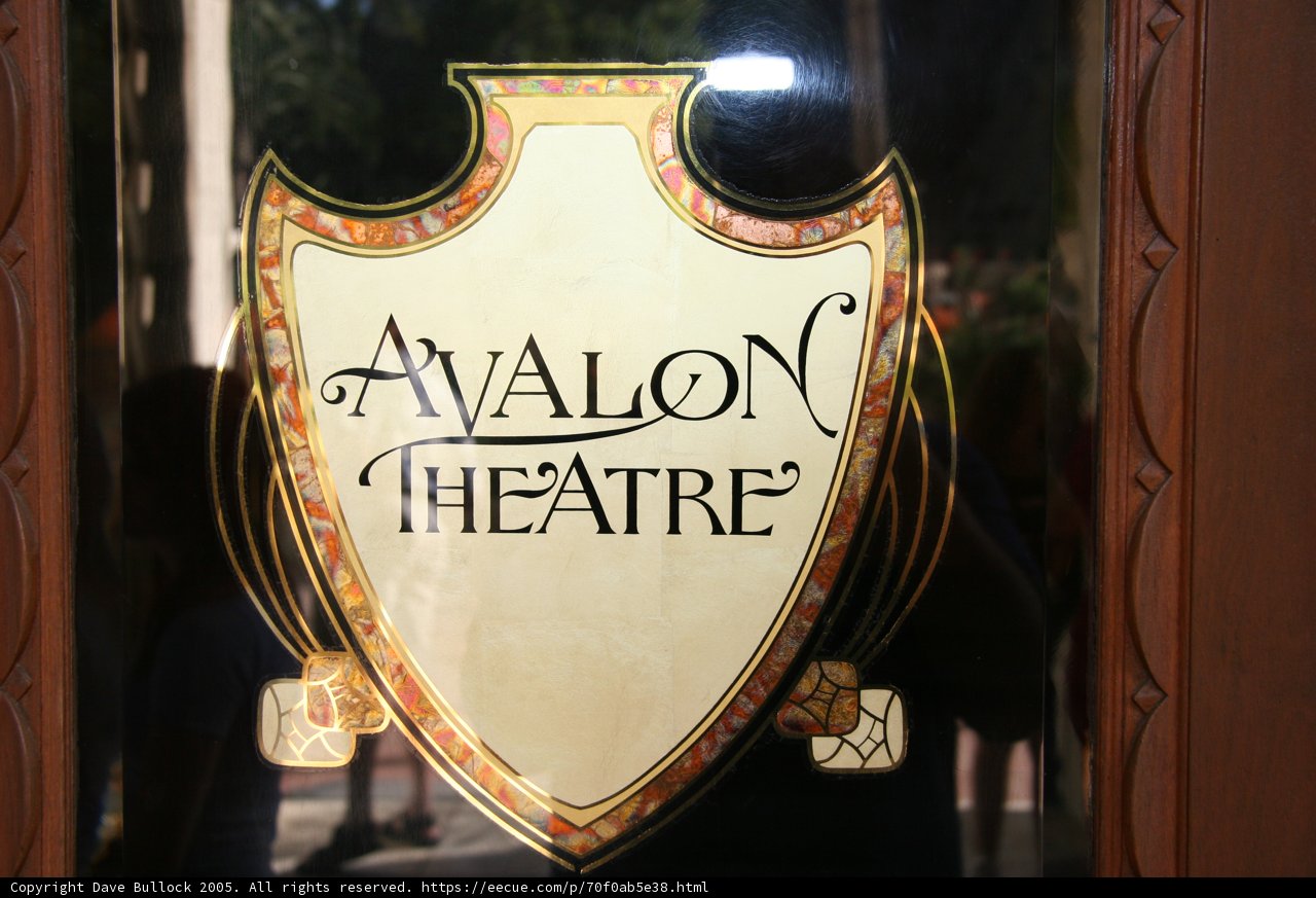 Avalon Theatre Sign
