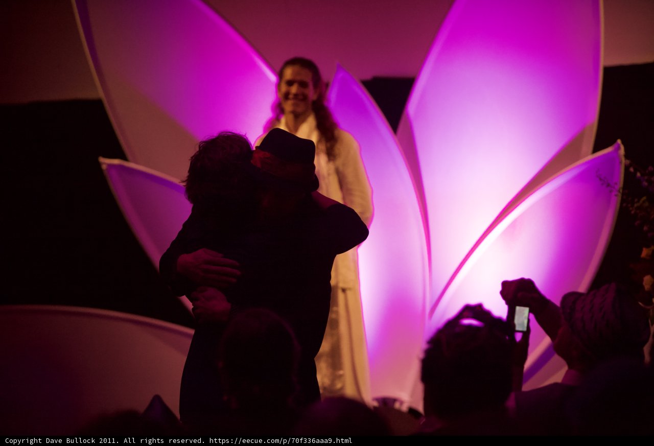 Embracing on Stage