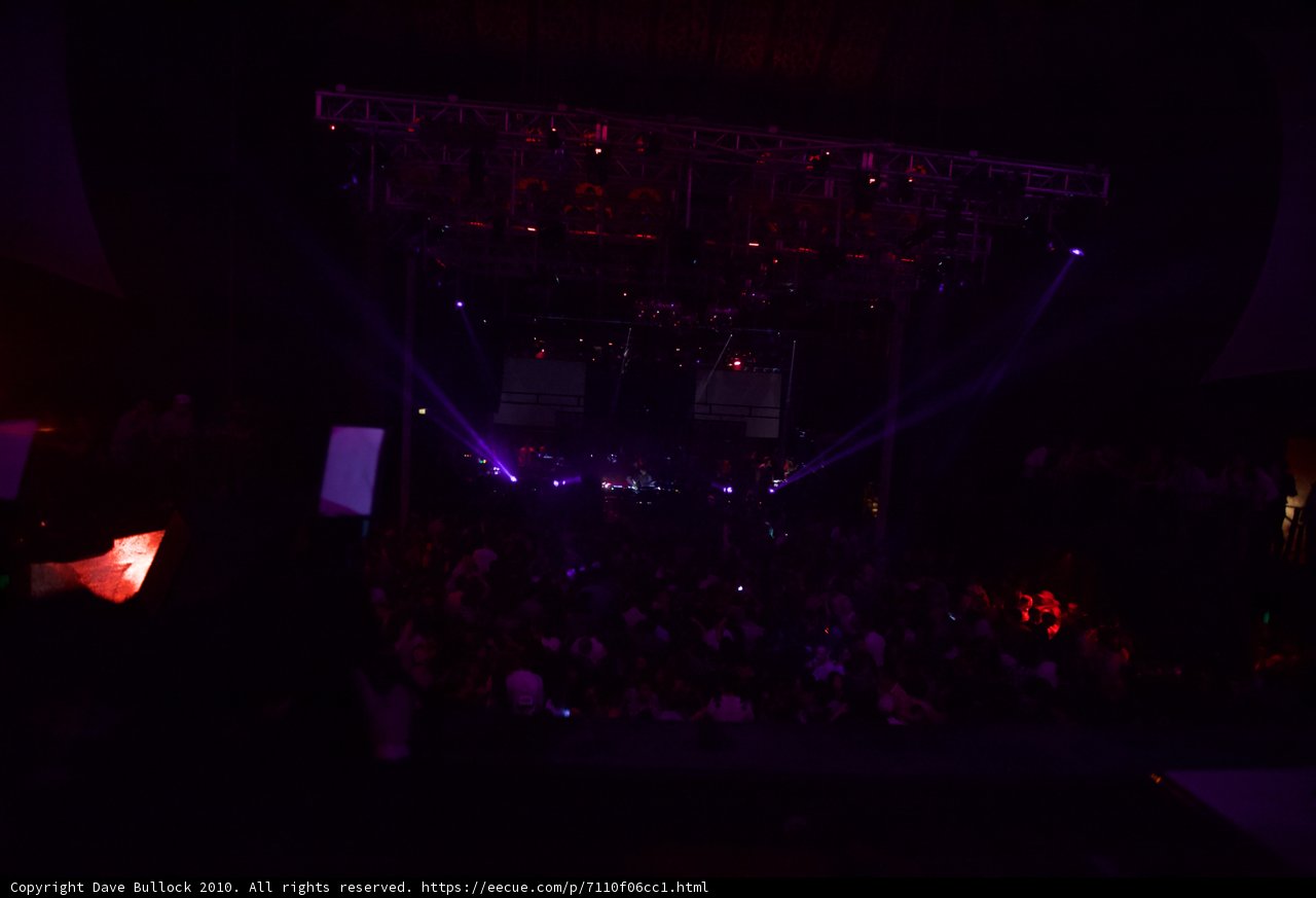 Lights and Crowd at Sierra Madre Concert