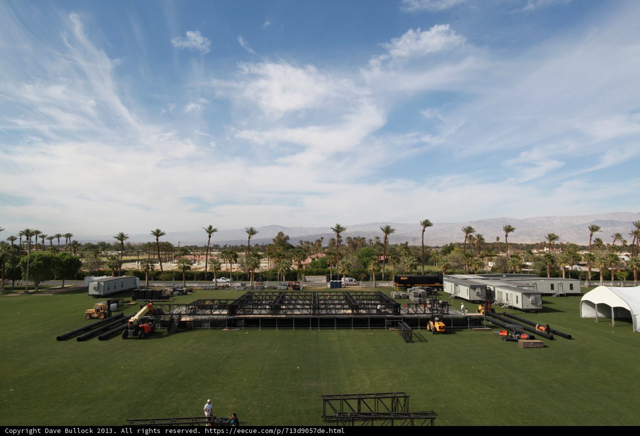 Stage in the Middle of a Lush Field