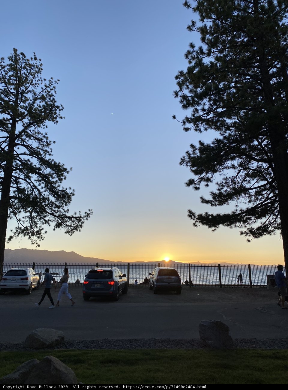 Sunset at the Beach Parking