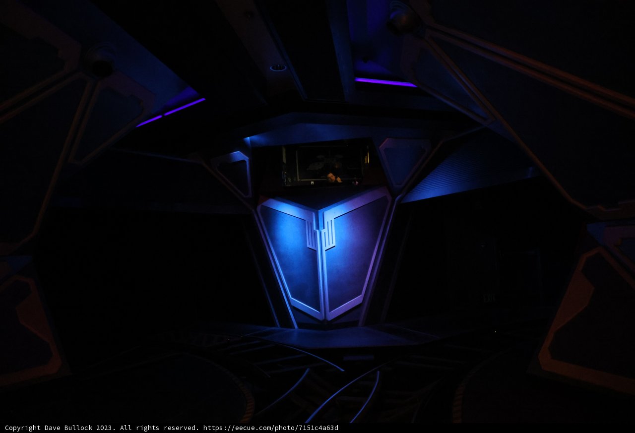 Blue Hues in a Dim Space