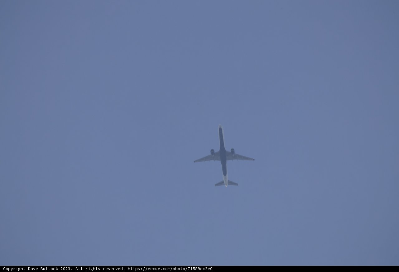 Jetliner Soaring in El Sereno Sky