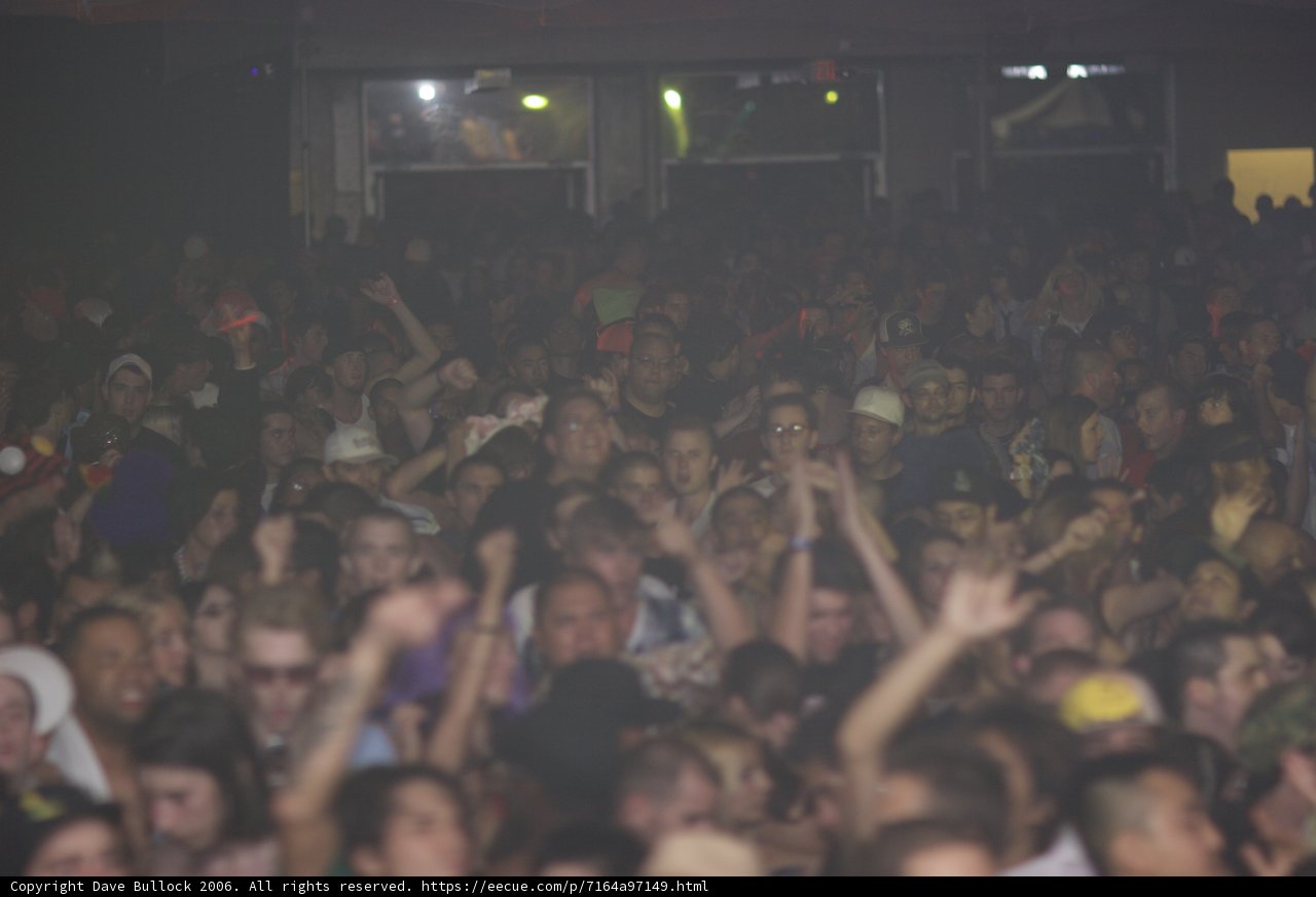 Nightclub Crowd Goes Wild at Rock Concert