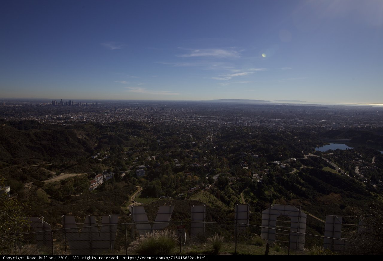 Hollywood Sign Viewed from Above