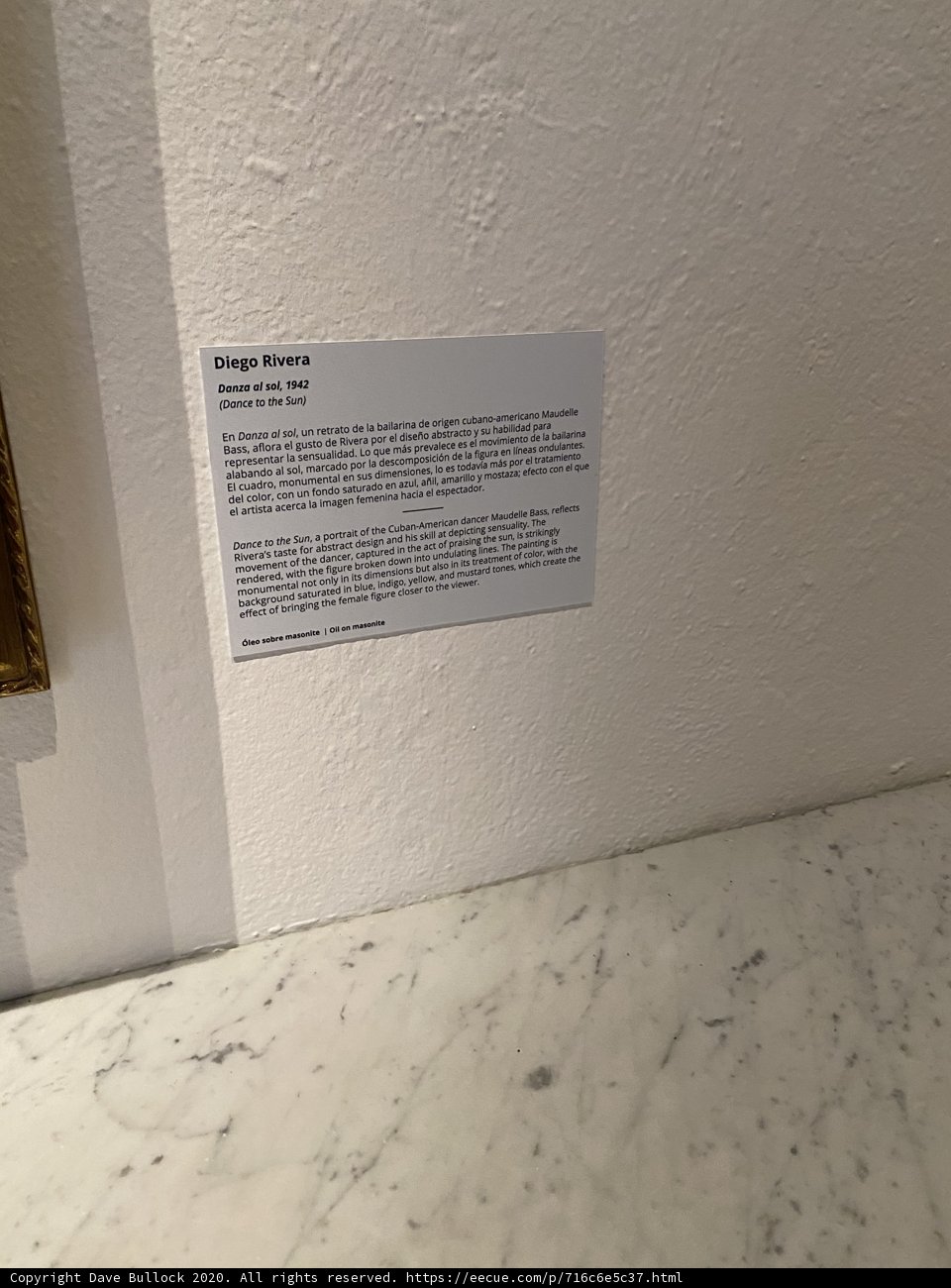 Marble Counter with Business Card Sign