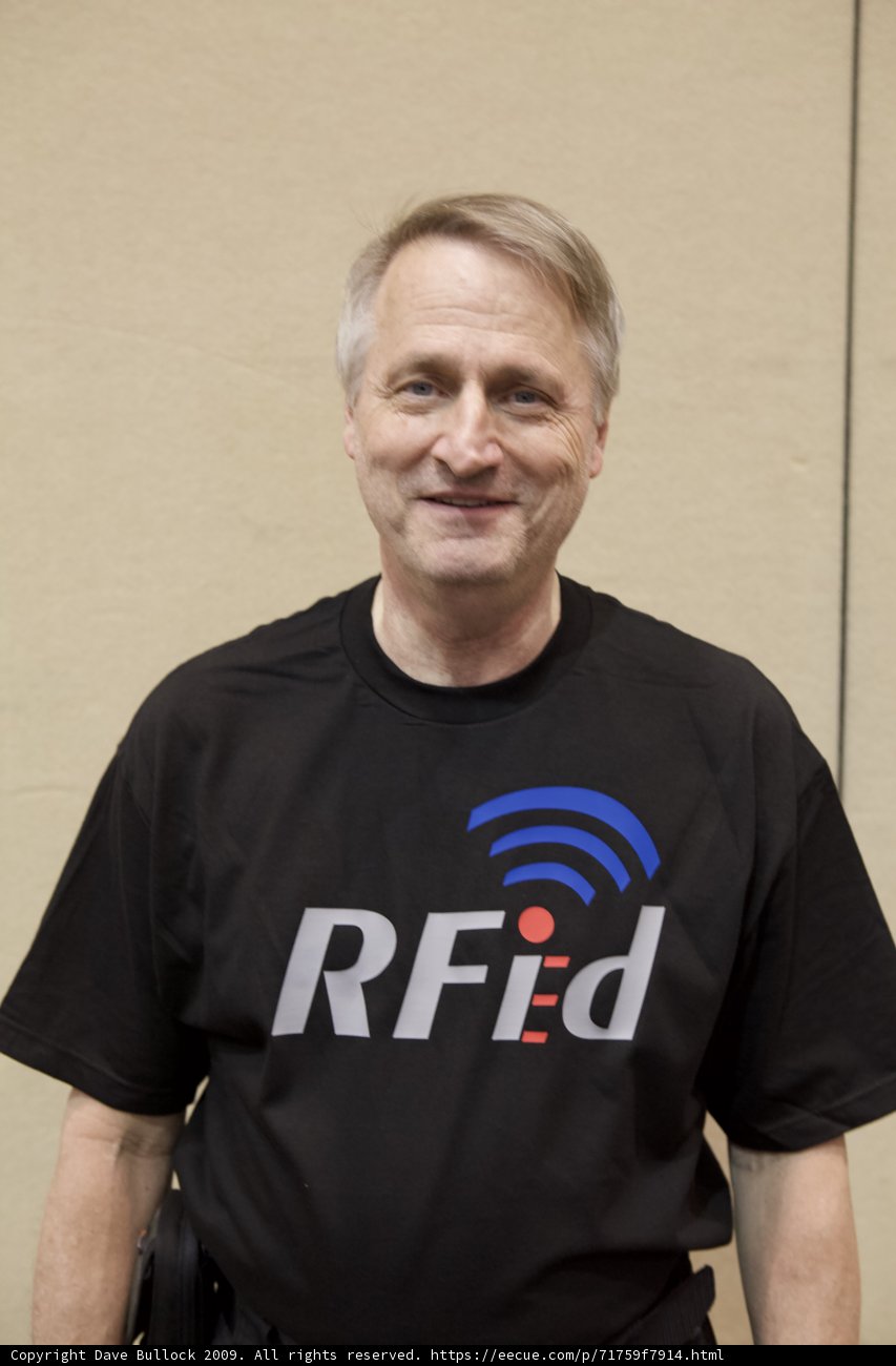 RFID-wearing man at Defcon 17