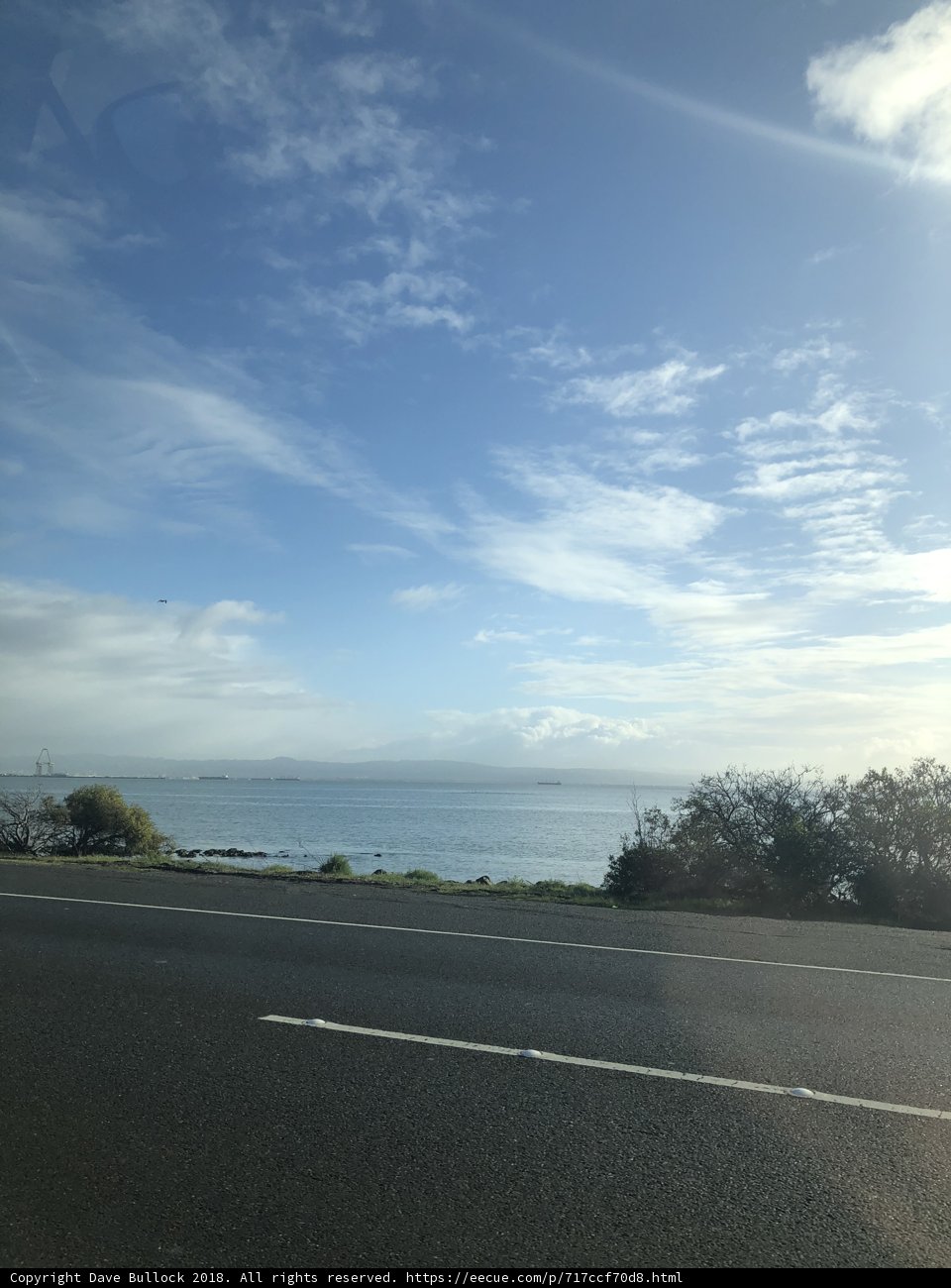 Freeway Driving with Ocean View