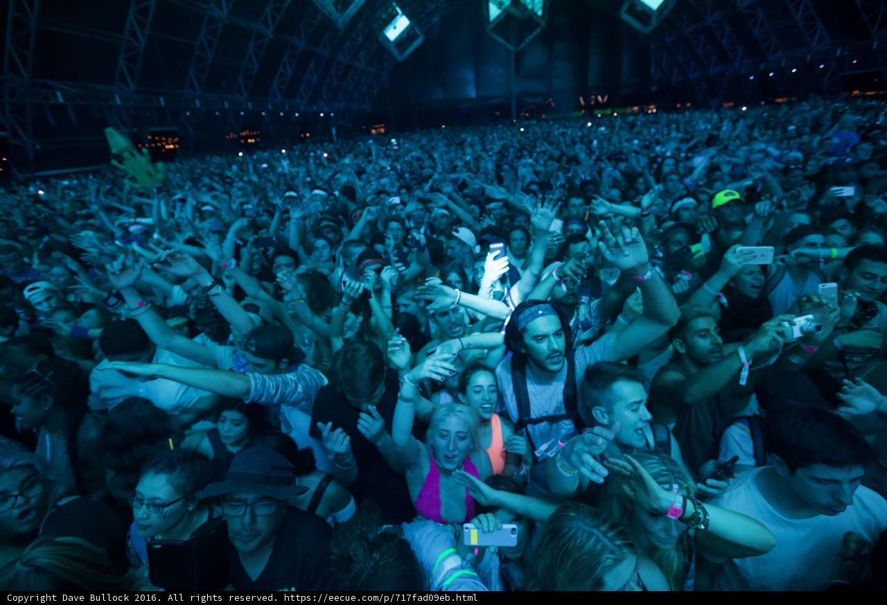 Urban Concert Crowd at Night Club
