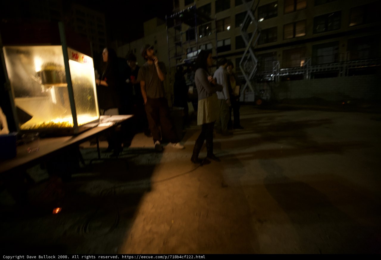 Nighttime Food Stand
