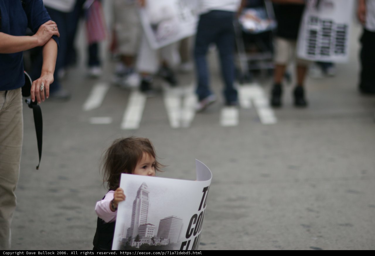 Little Girl Takes a Stand