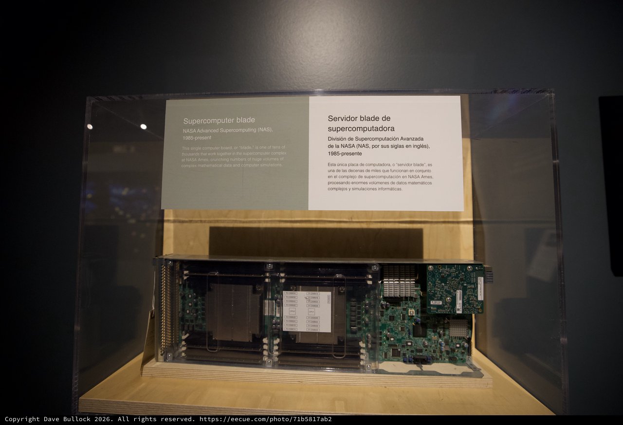 NASA Supercomputer Blade Server Museum Display