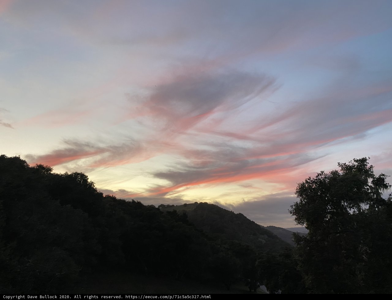 A Glorious Sunset over the Carmel Valley