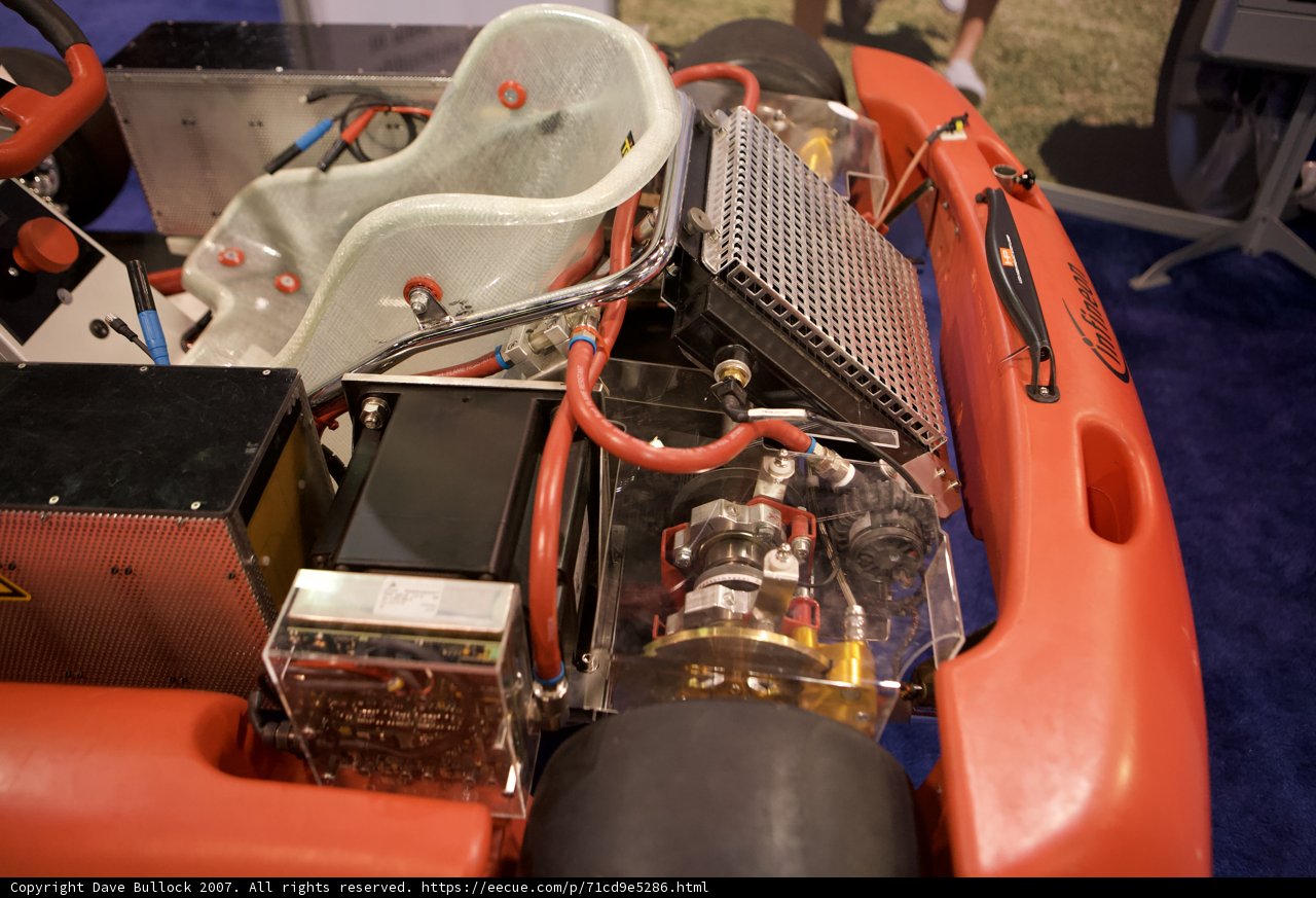 Red and Black Kart with Motor and Engine