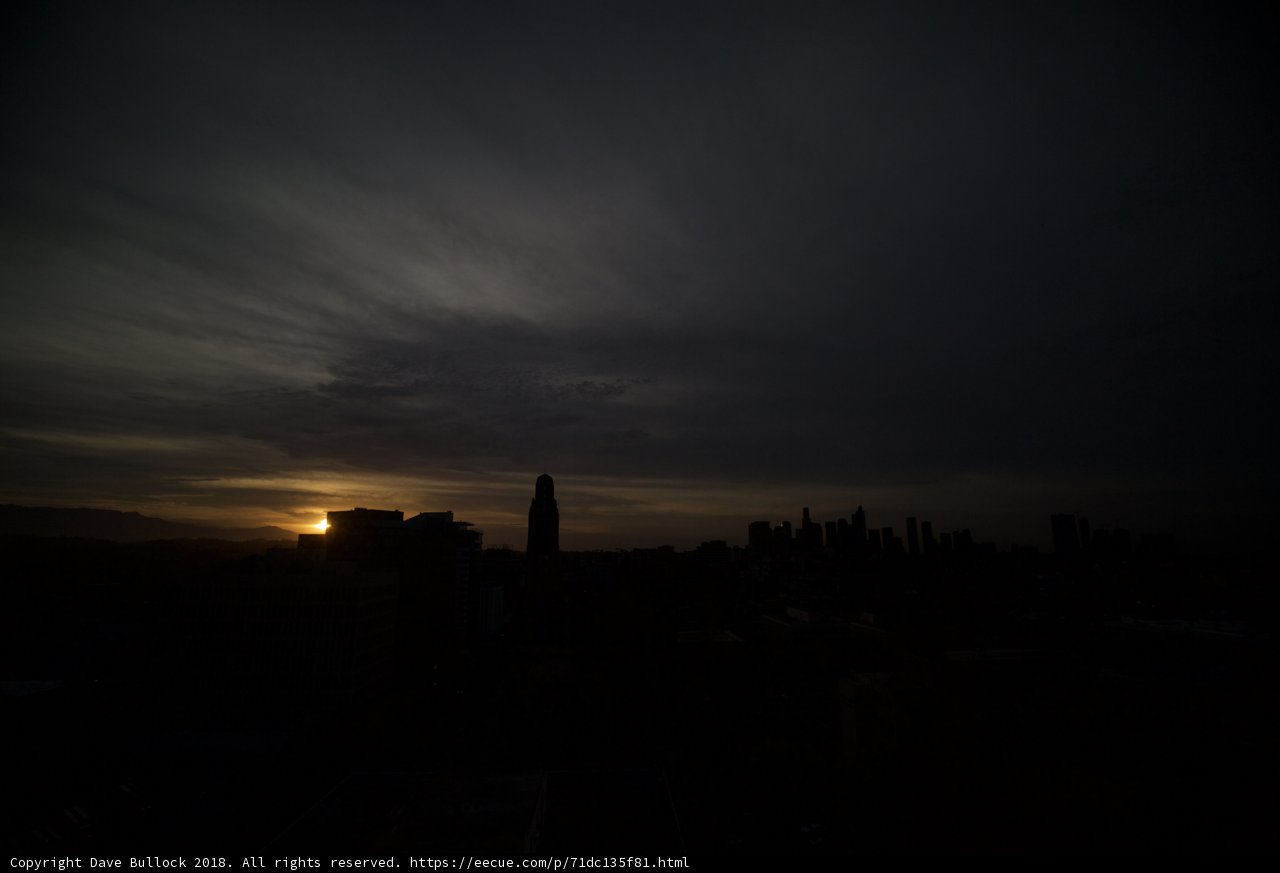 Sunset over the City