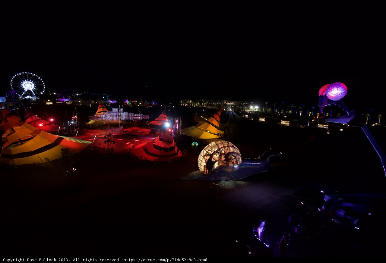 Lit up Carnival Night Sky