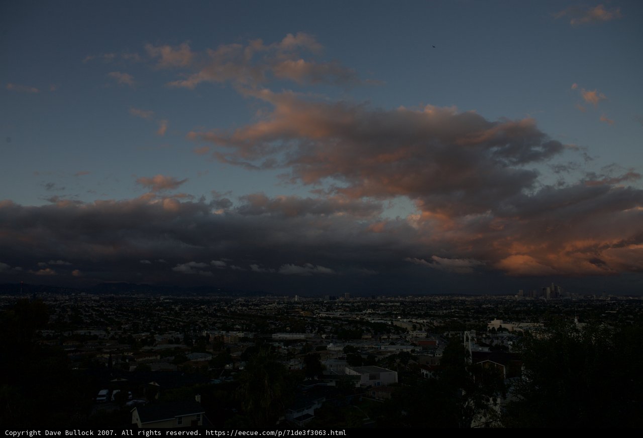 Cityscape Under the Incoming Clouds