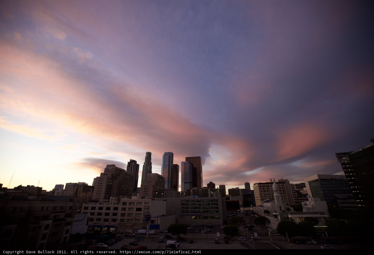 LA Skyline at Sunset