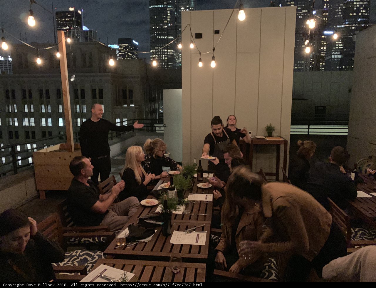 Rooftop Dining with a City View