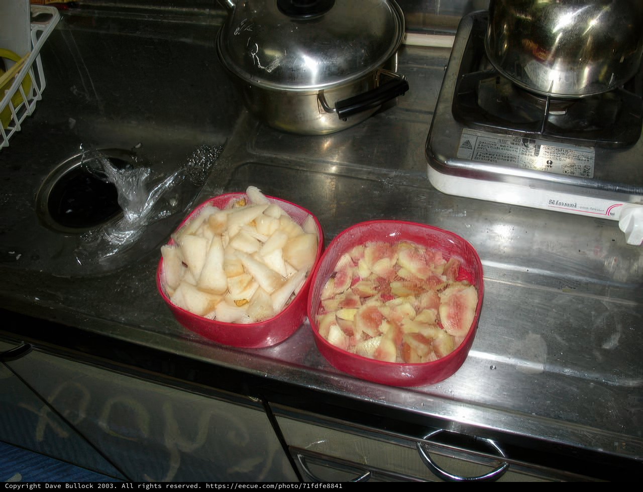Fruit Containers on Kitchen Counter